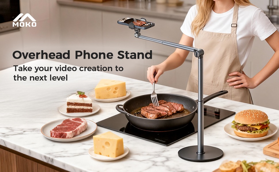 overhead phone mount overhead tripod for iphone phone stand for recording phone stand desk tripod