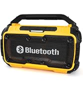 Bluetooth Speaker Compatible with DeWalt 20V MAX Battery, Speaker Bluetooth with Phone Holder Inc...