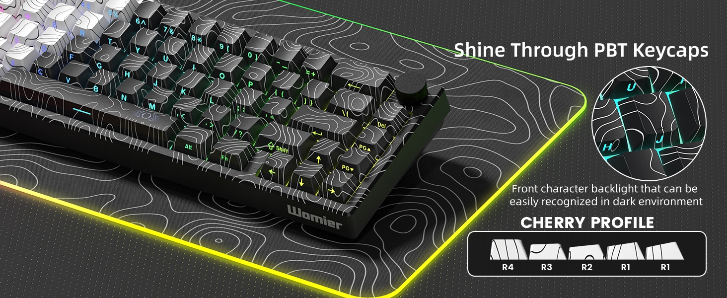 65% keyboard gaming custom keyboard gravastar keyboard creamy keyboard wireless keyboard