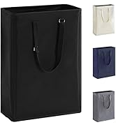 Slim Laundry Hamper with Long Handle, 24" Narrow Clothes Basket, 45L Small Space Storage Bins for...