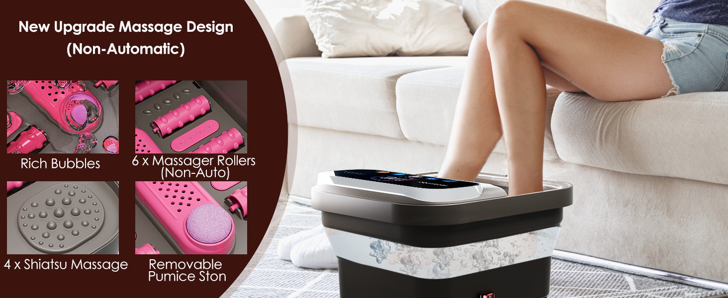 foot spa bath massager with heat