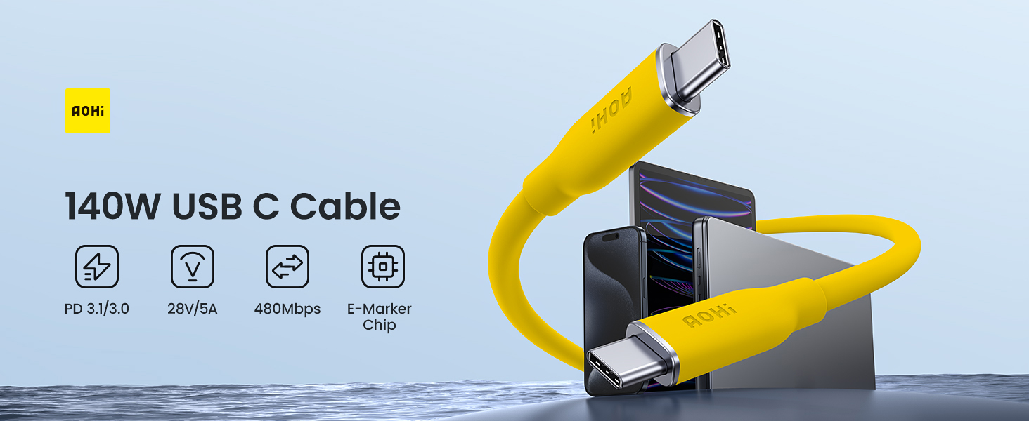 140w usb c to usb c cable