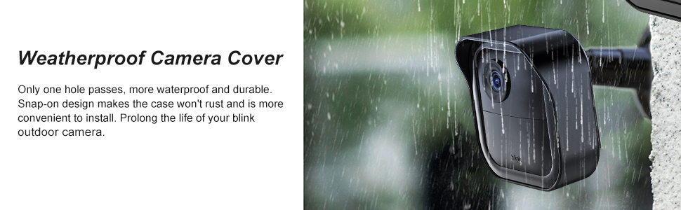 Weatherproof camera cover