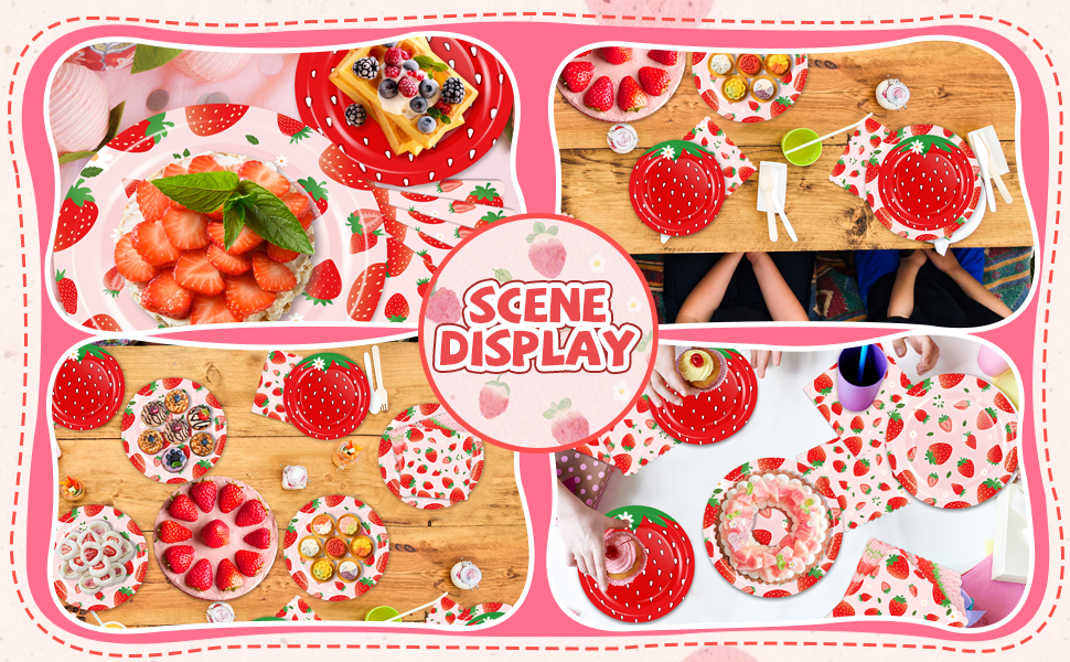 Strawberry Plate Napkins