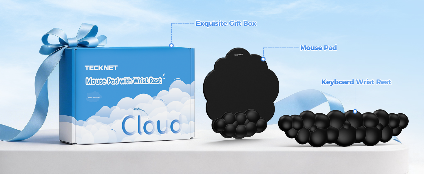 Cloud Wrist Rest &amp;amp; Ergonomic Mouse Pad