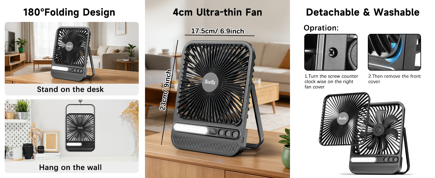portable fan rechargeable