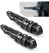 Diamall 2 PCS Motorcycle Footpegs, Aluminum Alloy Motorcycle Rear Footrest, Front Foot Pegs Sport...