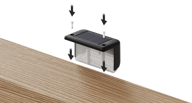 solar deck lights with Screws