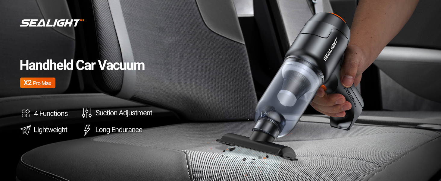 mini car vacuum sealight portable compact car vacuum wireless handheld car vacuum cleaner