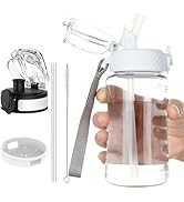 OLDLEY Kids Water Bottle for School, 12 oz (2 lids) BPA-Free | Leak-Proof | Reusable Durable Trit...