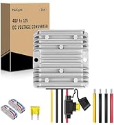 Nilight 48V to 12V Voltage Converter 240W 20A Voltage Regulator Step Down to 12VDC Waterproof DC ...