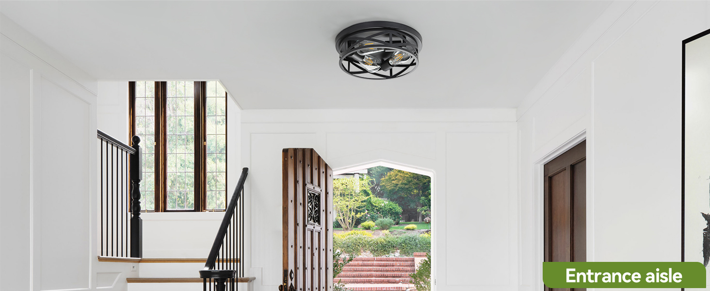 Black Flush Mount Ceiling Light Fixtures