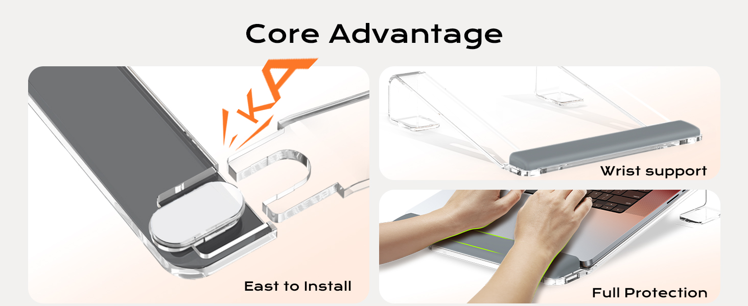 Clear Acrylic Laptop Stand for Desk