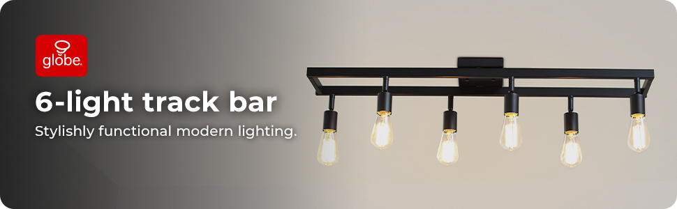 Globe Electric 6-light track bar, 59811