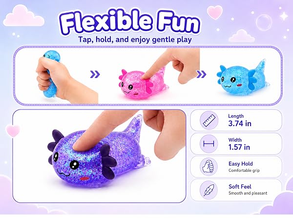 Axolotl Squishy Toy