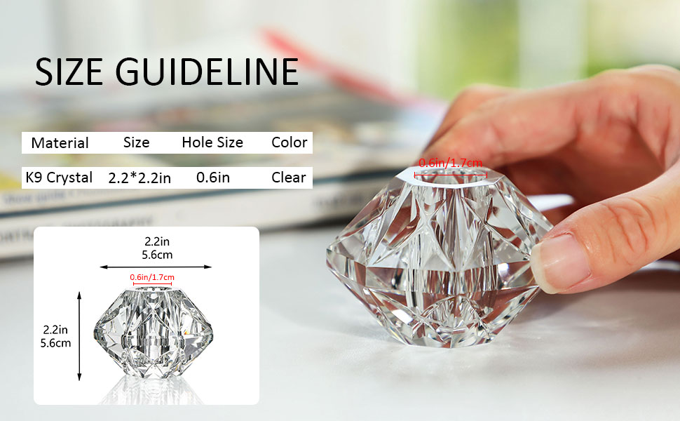 2-Packs Crystal Fountain Pen Stand