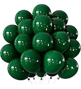 Dark Green Balloons 12 Inch – 24pcs Green Latex Party Balloon for Safari Birthday, Chritmas, Baby...