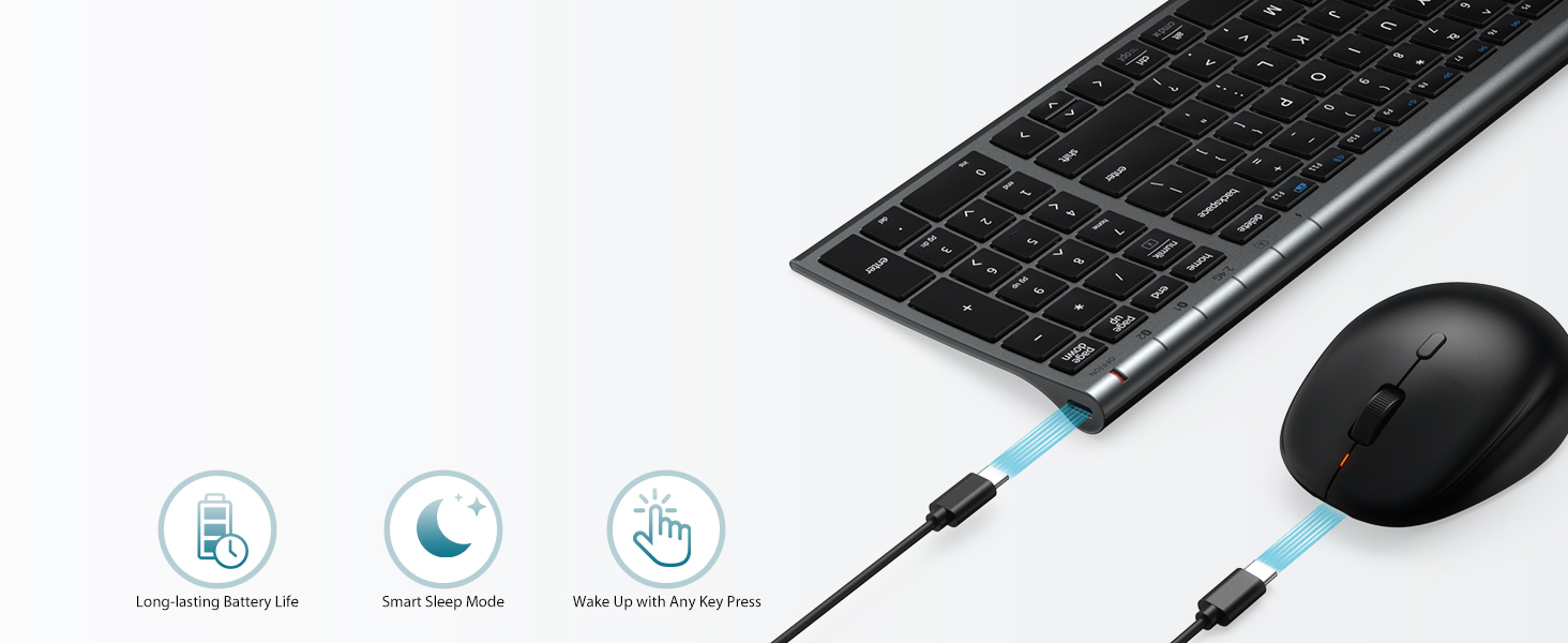 Long-Lasting Power &amp;amp; Smart Sleep Mode