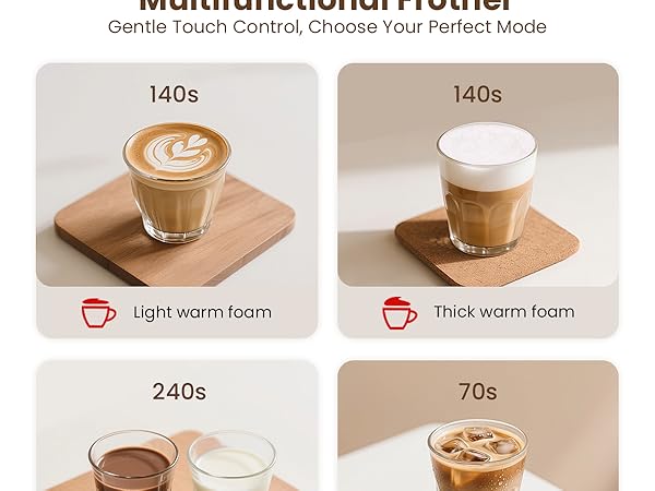 4 modes for every coffee lover.