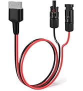ZEHGCH Solar Panel Connector 50A with 10AWG Heavy-Duty Tinned Copper Extension Charge Cable for S...