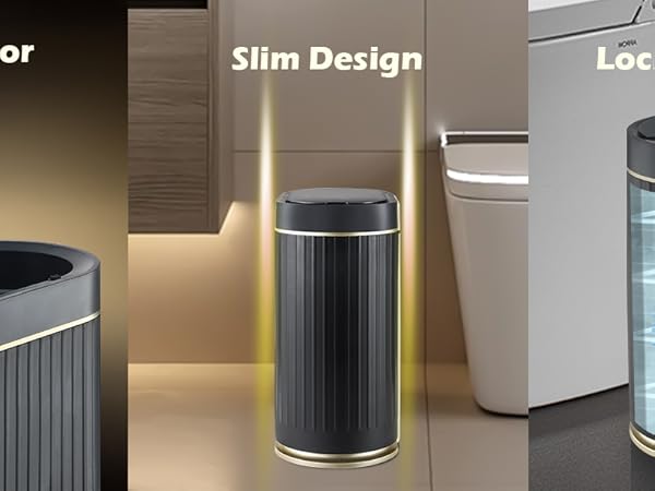 motion sensor trash can