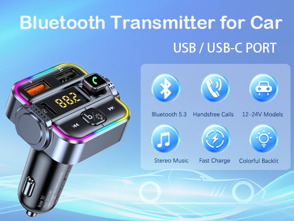 bluetooth fm transmitter for car