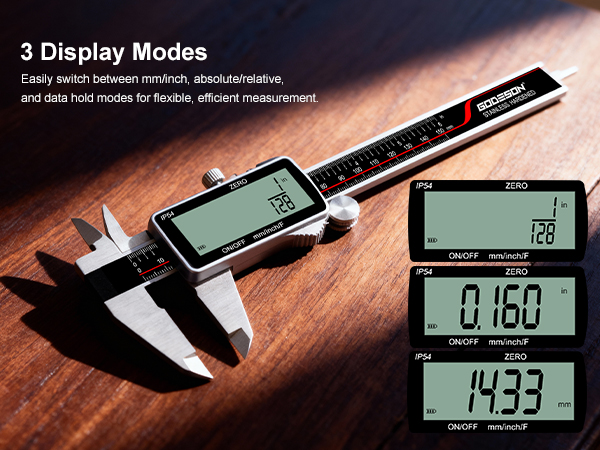 digital caliper measuring tool 3 modes