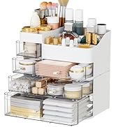SuoXing Makeup Organizer for Vanity,Large 6 Drawers Make up Organizers for Counter,Plastic Cosmet...