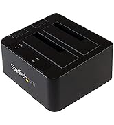 StarTech.com Dual-Bay USB 3.1 to SATA Hard Drive Docking Station, USB 3.1 (10 Gbps), External 2.5...