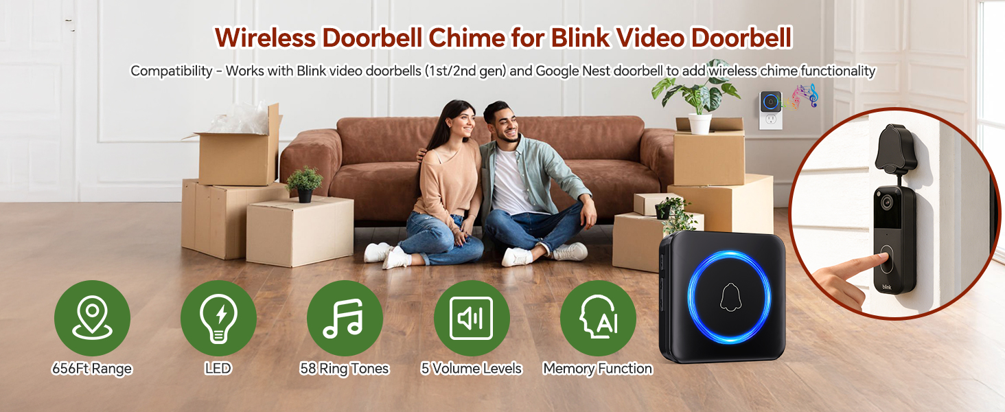 Blink doorbell chime