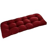 downluxe Outdoor Chair Cushions, Waterproof Tufted Overstuffed U-Shaped Memory Foam Bench Cushion...