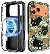 LISEVO for iPhone 17 Pro Case - Compatible with MagSafe Women Girls Cute Magnetic Protective Phon...