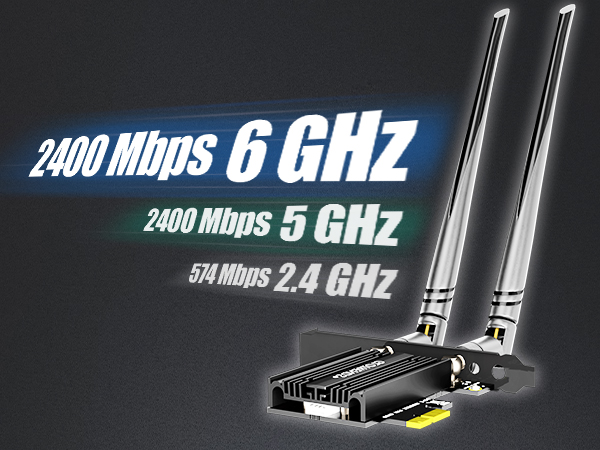 GLOTRENDS BE6500 WiFi 7 PCIe Card for AMD/Intel Desktop PC