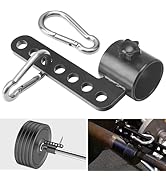 EZYPAK Belt Squat Bar Machine Attachment for 2 inch Olympic Barbell Bar, Black, 500 lbs Withstand...