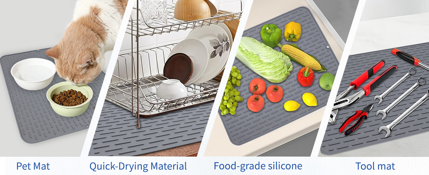 silicone dish drying mat