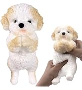 Hand Painted Dog Squishy Toys,Big Cute Ultra Soft Squeeze Fidget Puppy Toy for Stress Relief ,Kaw...