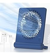 JOSTRY Mini Desk Fan with Strong Airflow,Portable Personal Fan Rechargeable,3 Speed Adjustable De...