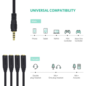 3.5mm splitter cable 