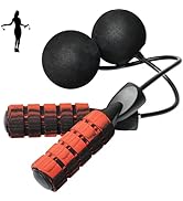 Cordless Jump Rope for Fitness with Indoor Jumping Rope Weighted Ropeless Skipping Jump Rope for ...