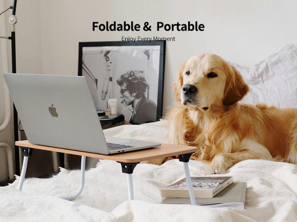 Ruxury Foldable Lap Desk Laptop Stand Bed Desk Table Tray