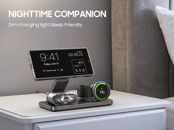 3 in 1 Foldable Magnetic Wireless Charging Station for Samsung