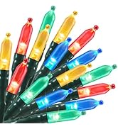 Battery Operated Christmas String Lights, 8ft 20 LED Mini Lights with Timer, Christmas Tree Light...