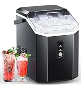 COWSAR Nugget Ice Maker Countertop, Chewable Nugget Ice Cubes Machine, Quick Ice Making 34Lbs/Day...