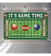 Football Field Backdrop Banner Decorations Large Football Background for Football Themed Birthday...