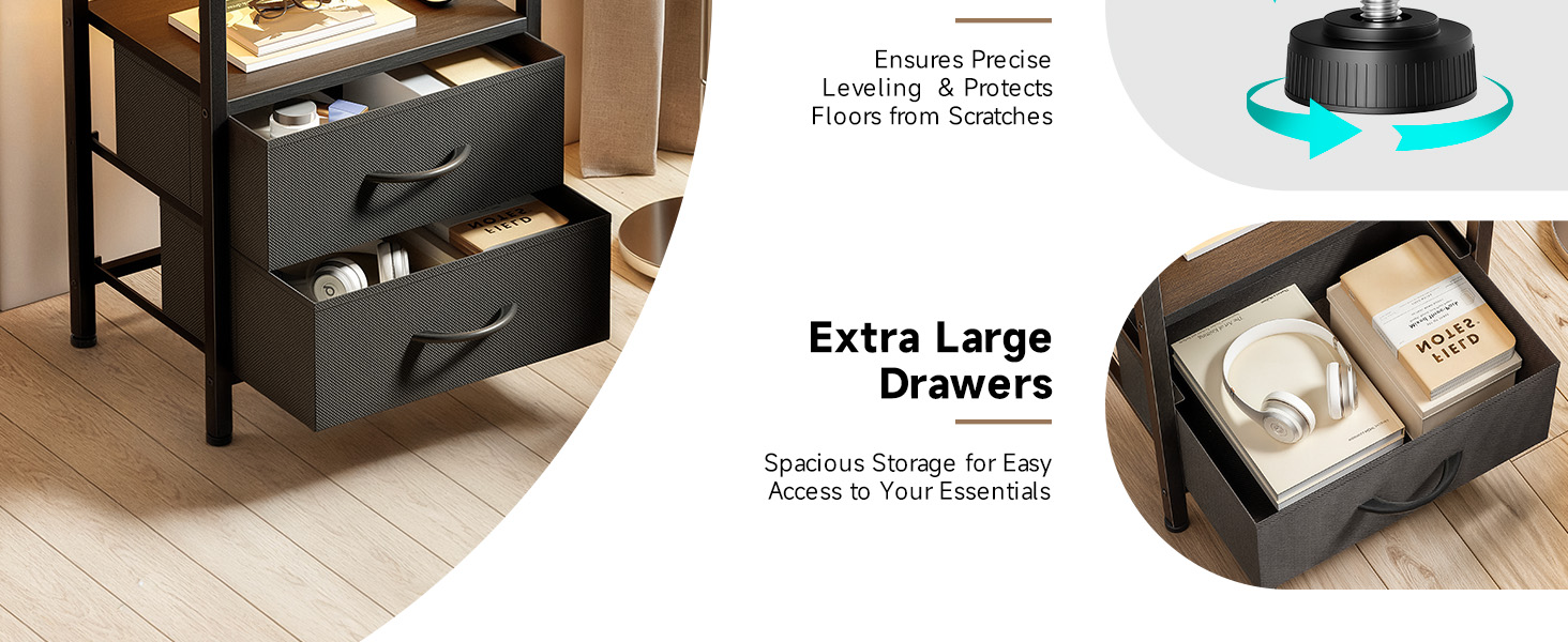 nightstand 25 inches tall