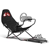 DIWANGUS Racing Simulator Cockpit with Foldable Racing Wheel Stand and Seat - Compatible with Log...