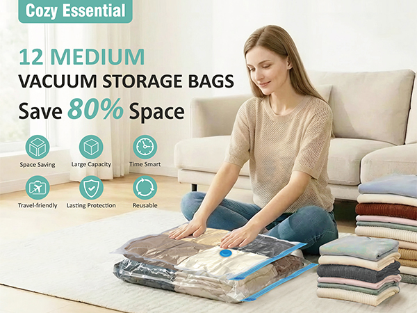 vacuum storage bags medium size