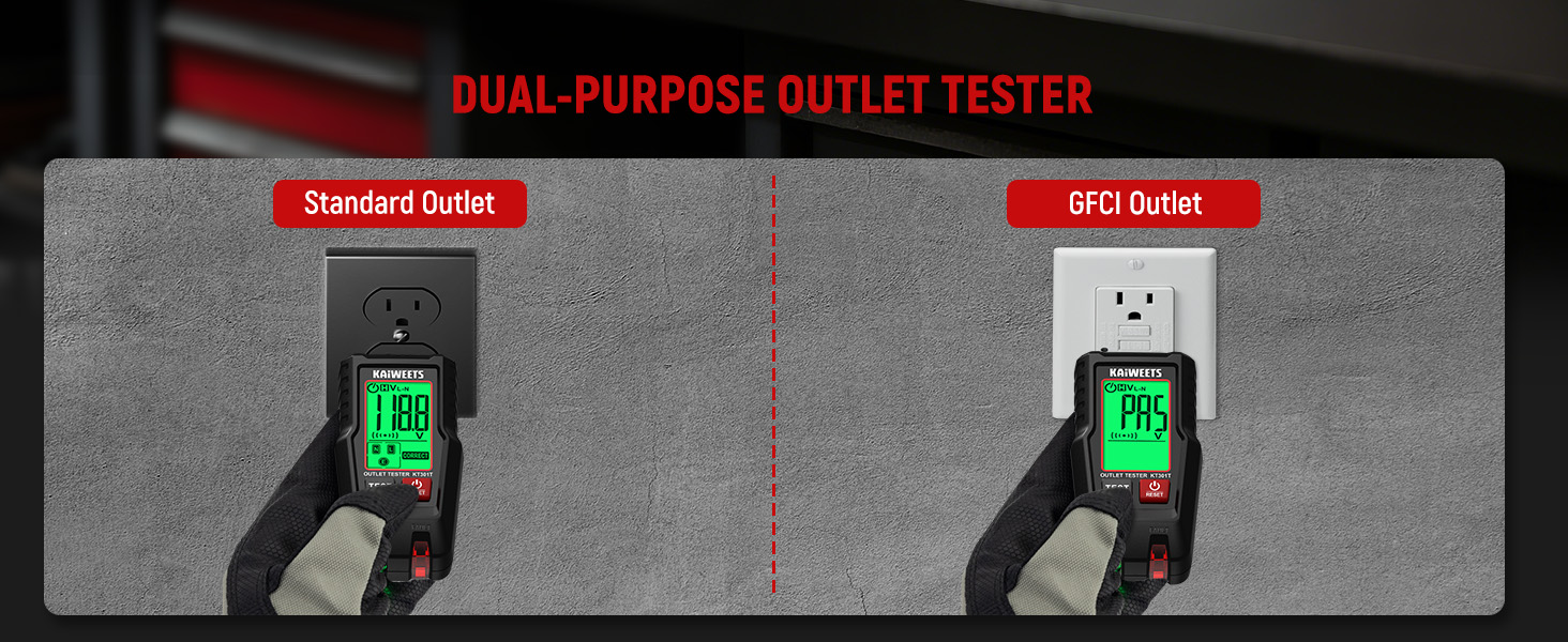 GFCI outlet tester