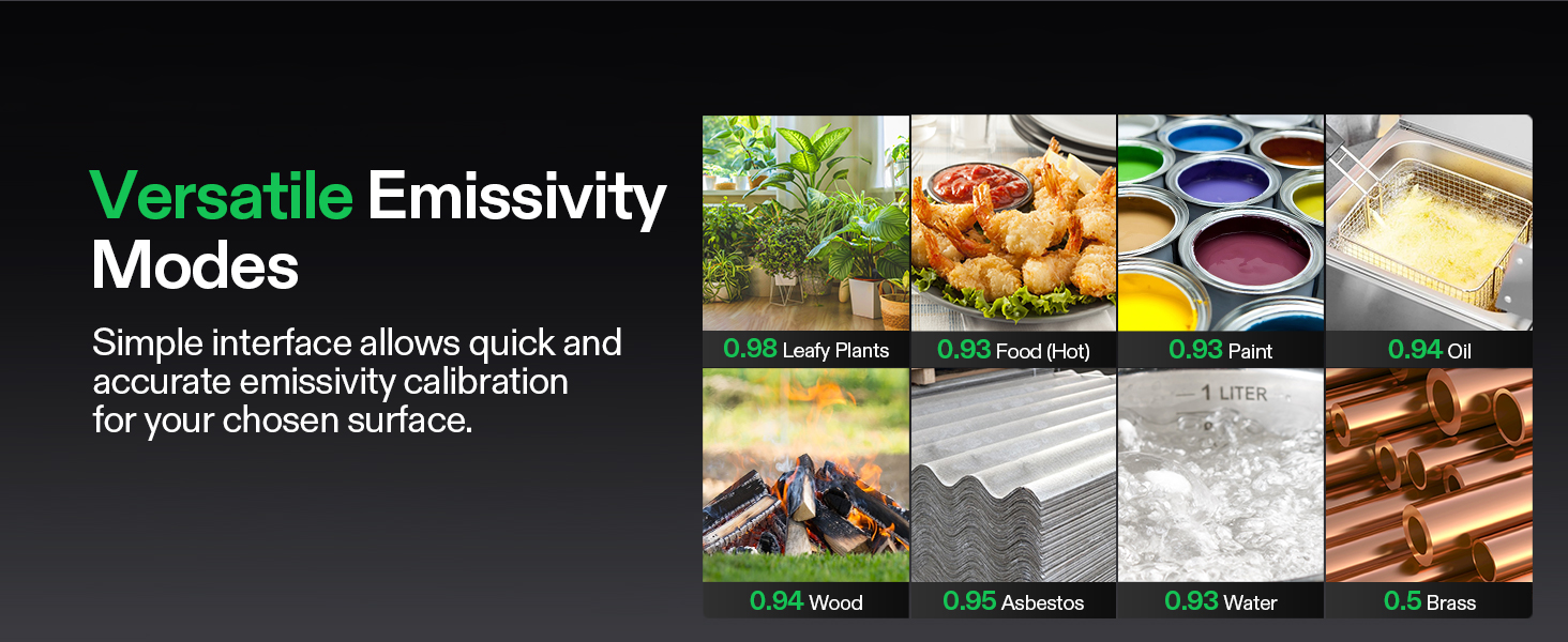 emissivity adjustable