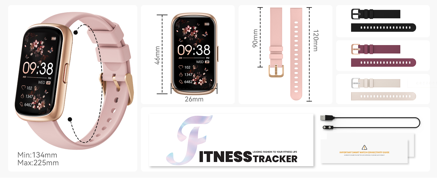 The package of fitness tracker watch